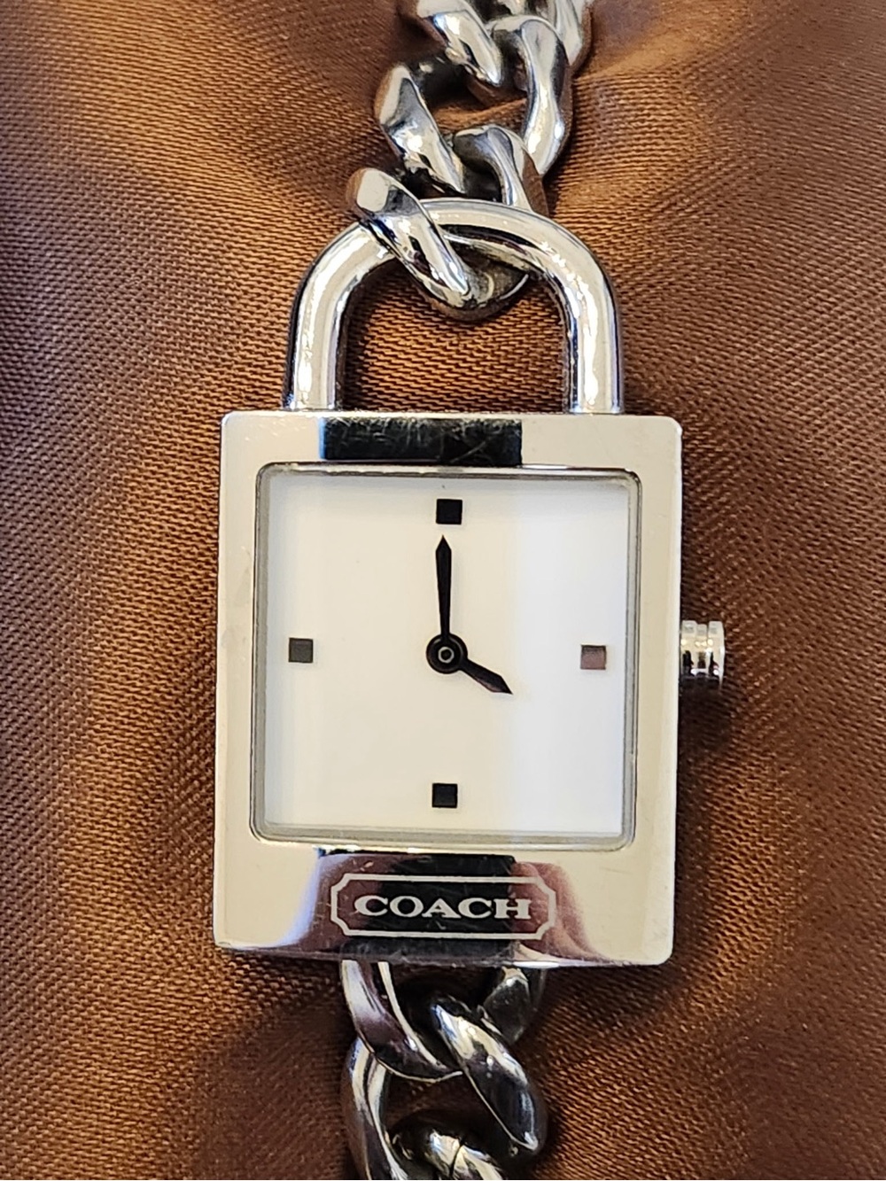 COACH Ladies' Lock Bracelet Watch - Premium Condition with Box